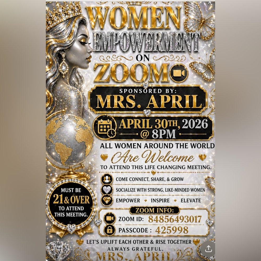 LADIES EMPOWERMENT ZOOM MEETING!